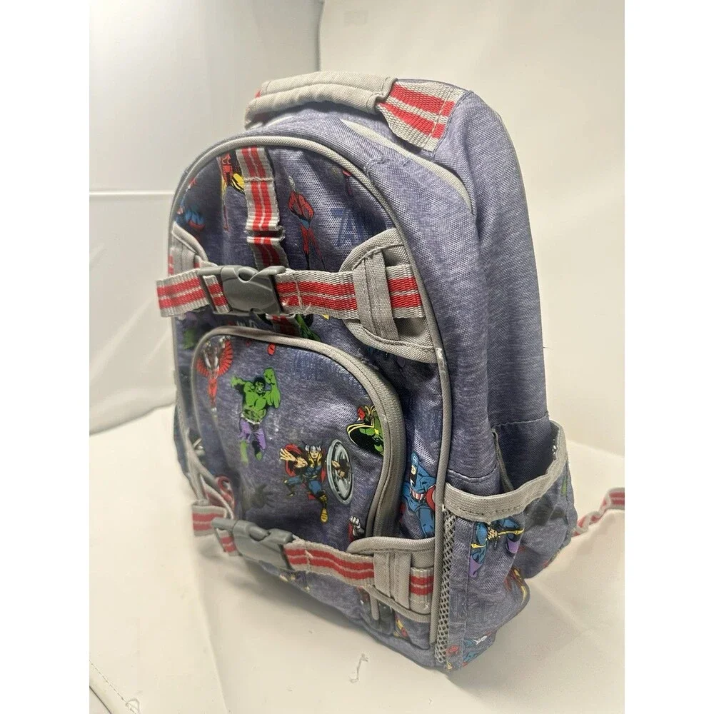 Pottery Barn Kids Marvel Avengers Glow in the Dark Small Backpack ~ Blue